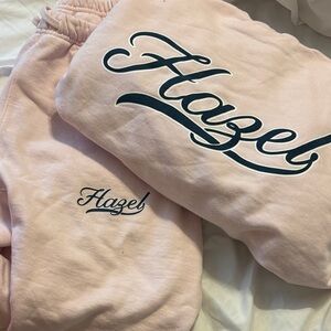 Hazel Pink Sweatshirt and Sweatpants Set